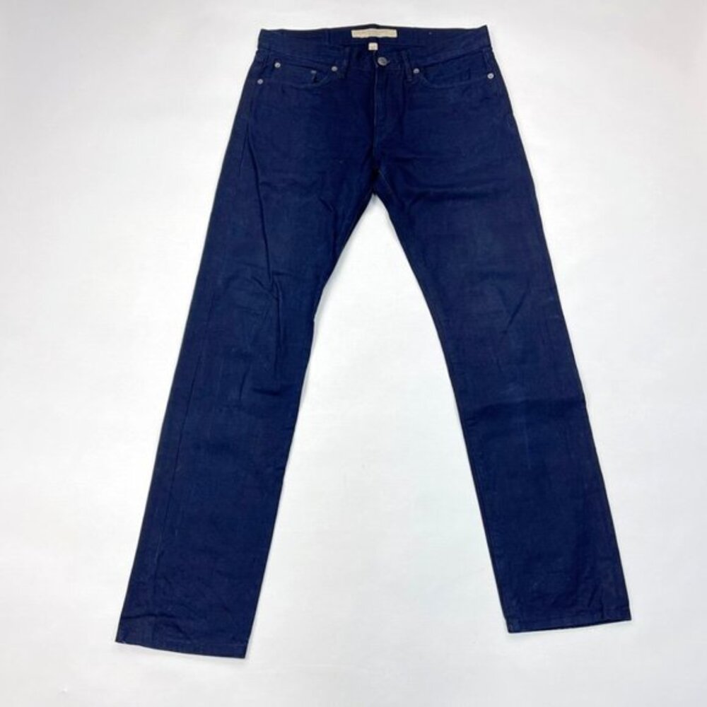 BURBERRY BRIT Slim Fit Denim Jeans Mens 32x32 EUC Cotton 5 Pockets‎ Navy Blue